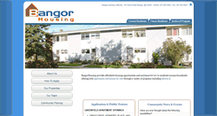 Desktop Screenshot of bangorhousing.org